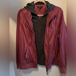 Torrid size 2 wind breaker with partial hoodie